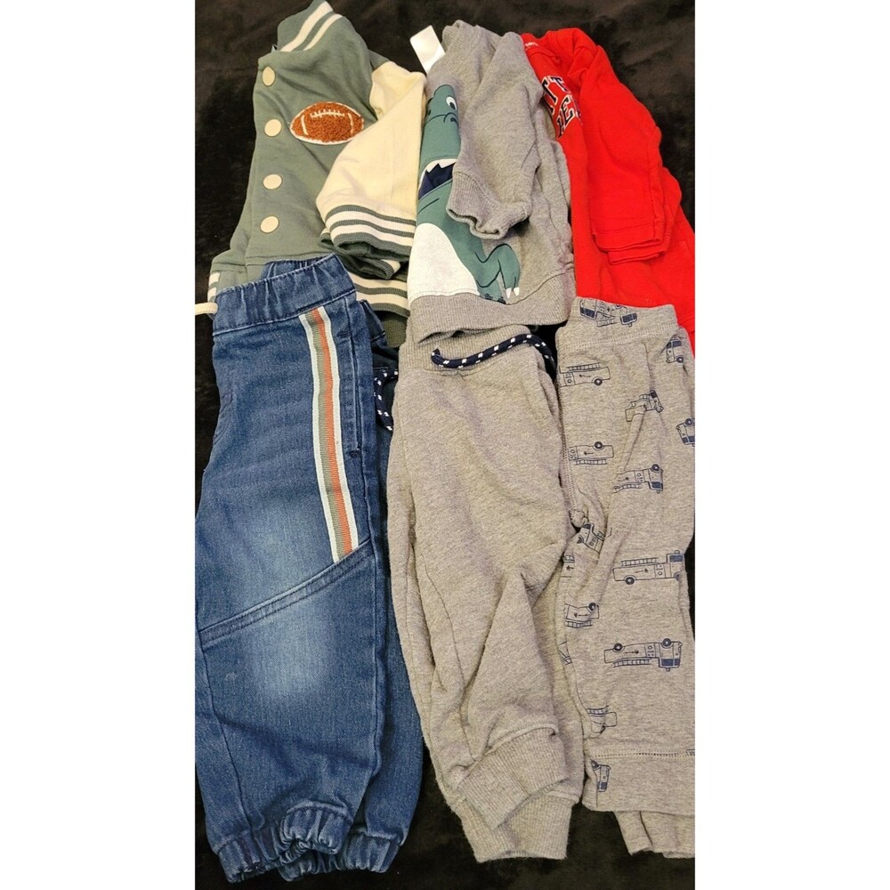 Lot Of 3 Baby Boy Two Piece Outfits Size 12 Months Fall Winter